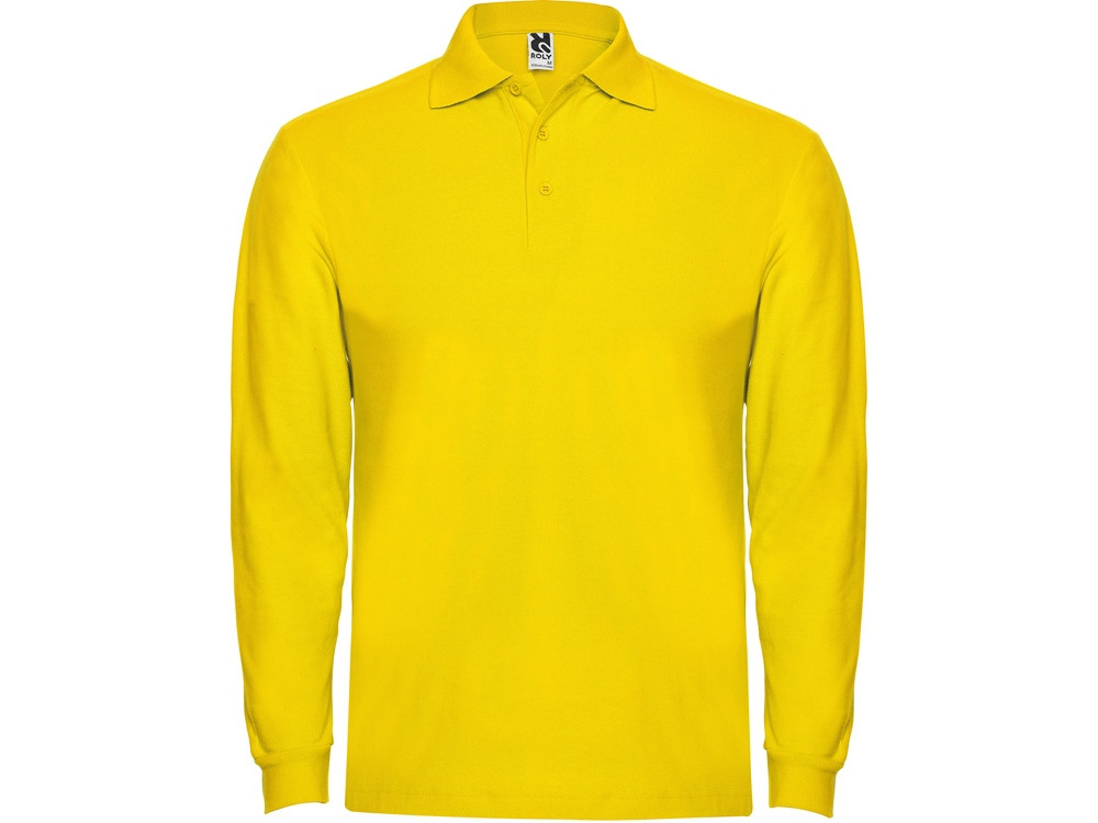 Рубашка поло Estrella мужская с длинным рукавом, желтый - фото 1 - id-p108557440