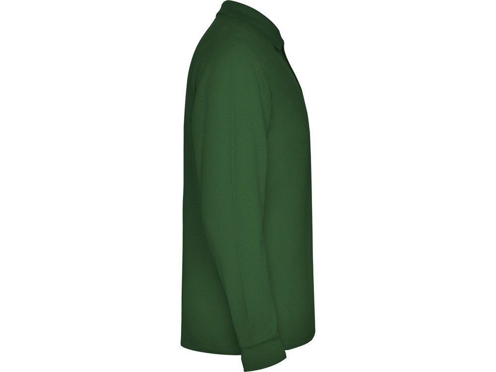 Рубашка поло Estrella мужская с длинным рукавом, бутылочный зеленый - фото 4 - id-p108557490
