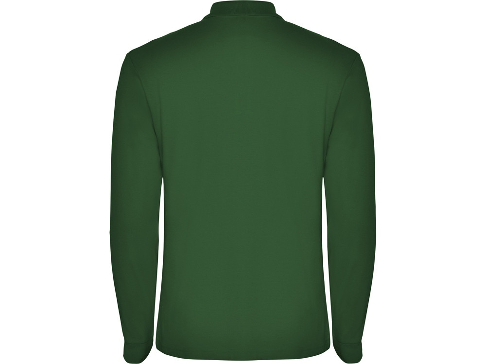 Рубашка поло Estrella мужская с длинным рукавом, бутылочный зеленый - фото 2 - id-p108557491