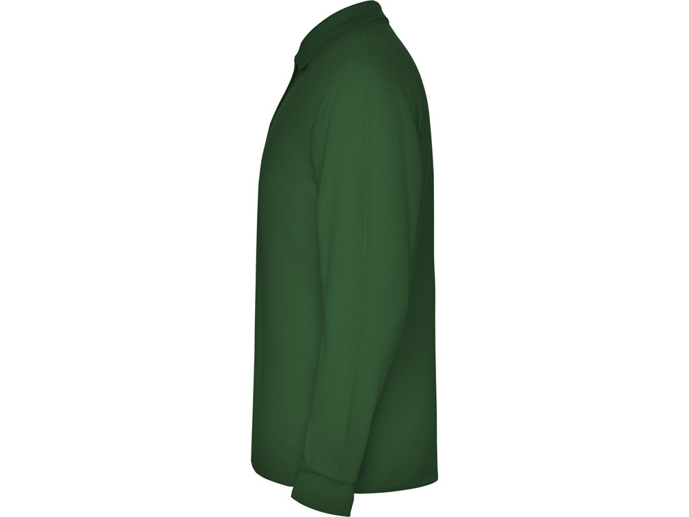 Рубашка поло Estrella мужская с длинным рукавом, бутылочный зеленый - фото 3 - id-p108557491