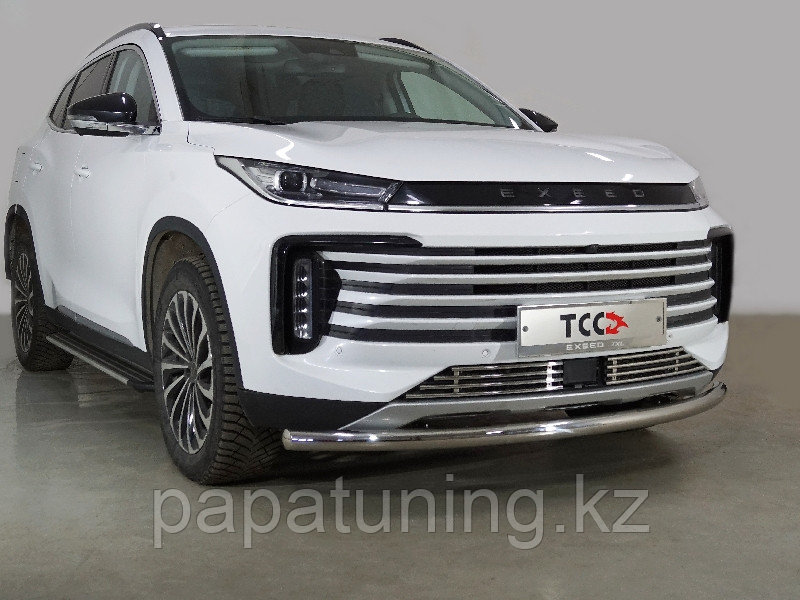 Защита передняя нижняя 60,3 мм ТСС для Exeed TXL 1.6L Turbo 4WD 2021-, фото 1