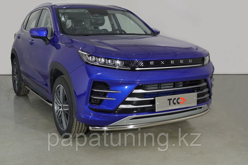 Защита передняя нижняя 42,4 мм ТСС для Exeed LX 1.5L Turbo 2WD 2022-, фото 1