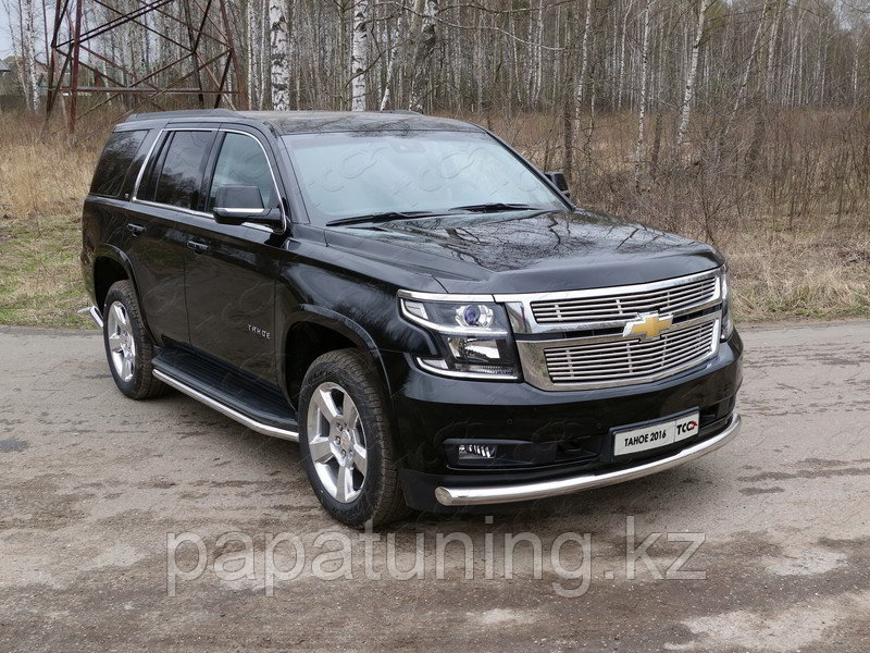 Защита передняя нижняя 76,1 мм ТСС для Chevrolet Tahoe 2016-, фото 1