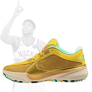 Nike Zoom Freak 5 ( V ) Giannis Antetokounmpo "Yellow", фото 2