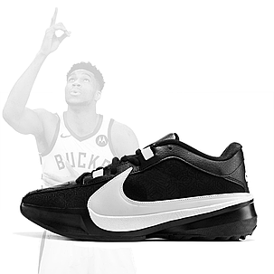 Nike Zoom Freak 5 ( V ) Giannis Antetokounmpo " Black-White ", фото 2