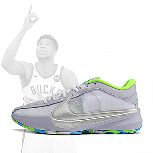 Nike Zoom Freak 5 ( V ) Giannis Antetokounmpo " Gray ", фото 2