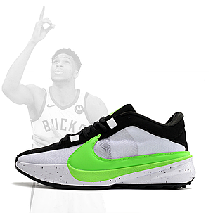 Nike Zoom Freak 5 ( V ) Giannis Antetokounmpo " Black-Green ", фото 2