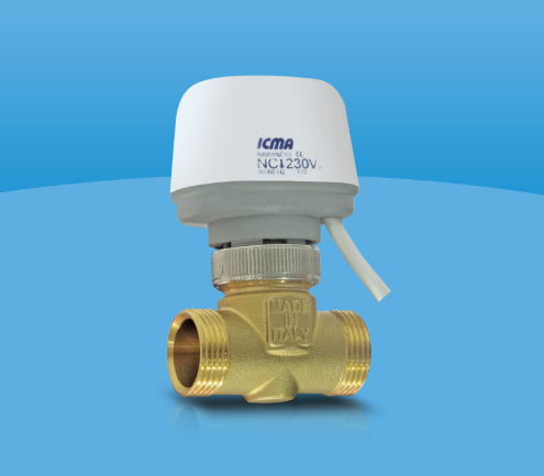 Клапан двухходовой с электроприводом для фанкойлов