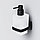A9036922 Gem Стеклянный диспенсер для жидкого мыла с настенным держателем черный, фото 2