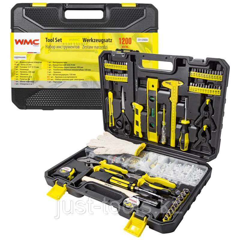 WMC tools Набор инструментов 1200пр.1/4''6гр (5-13мм) WMC TOOLS WMC-201200A 50974