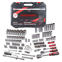 Forcekraft Набор инструментов 172пр. 1/4", 3/8", 1/2" (6гр.) Forcekraft FK-41723-5 51889