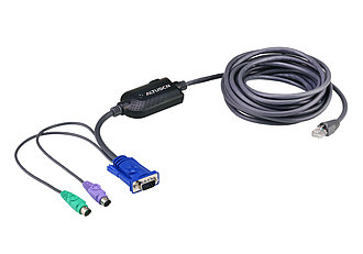 КВМ-адаптер PS/2, VGA (кабель 5M)  KA7920 ATEN
