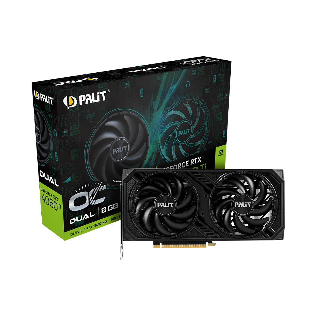 Видеокарта PALIT RTX4060Ti DUAL OC 8G (NE6406TT19P1-1060D) - фото 3 - id-p108580326