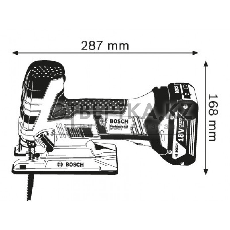 Лобзик аккумуляторный Bosch GST 18 V-LI S 06015A5100 - фото 9 - id-p108584154