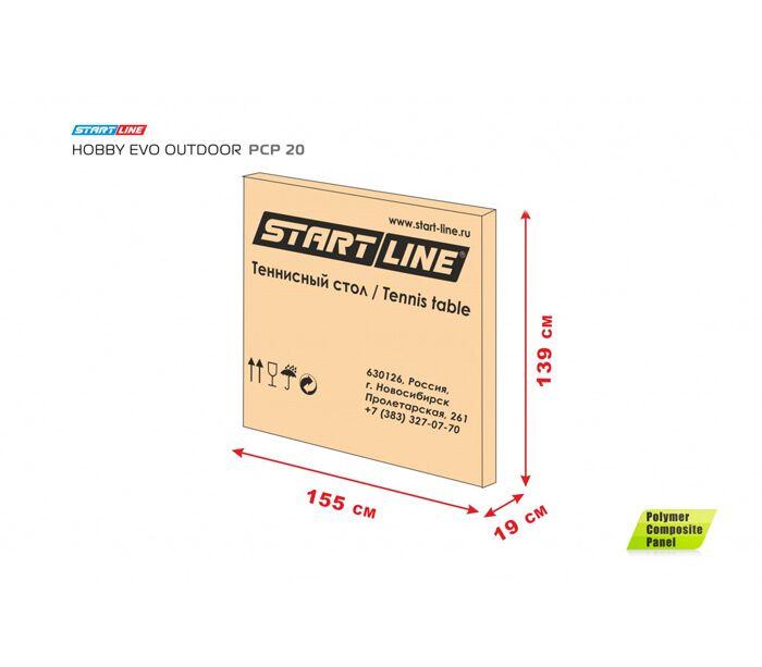 Теннисный стол Start Line HOBBY EVO Outdoor PCP 20 - фото 10 - id-p108582359