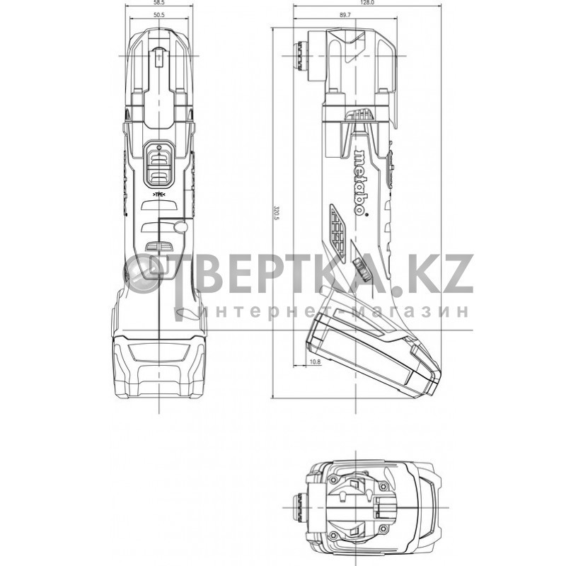 Многофункциональный инструмент Metabo MT 18 LTX T04100 - фото 4 - id-p108584467