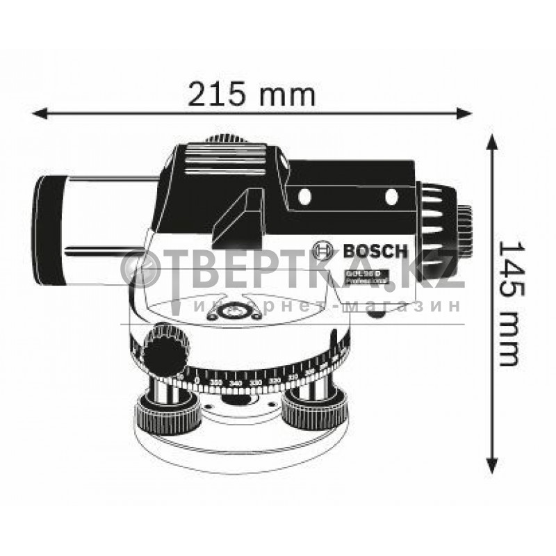 Нивелир оптический Bosch GOL 26 D Professional + BT 160 + GR 500 0601068002 - фото 5 - id-p108584543