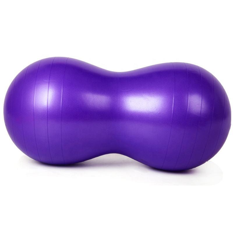 Фитбол-Арахис, мяч для фитнеса c насосом (85*40см, фиолетовый) - фото 3 - id-p108589706