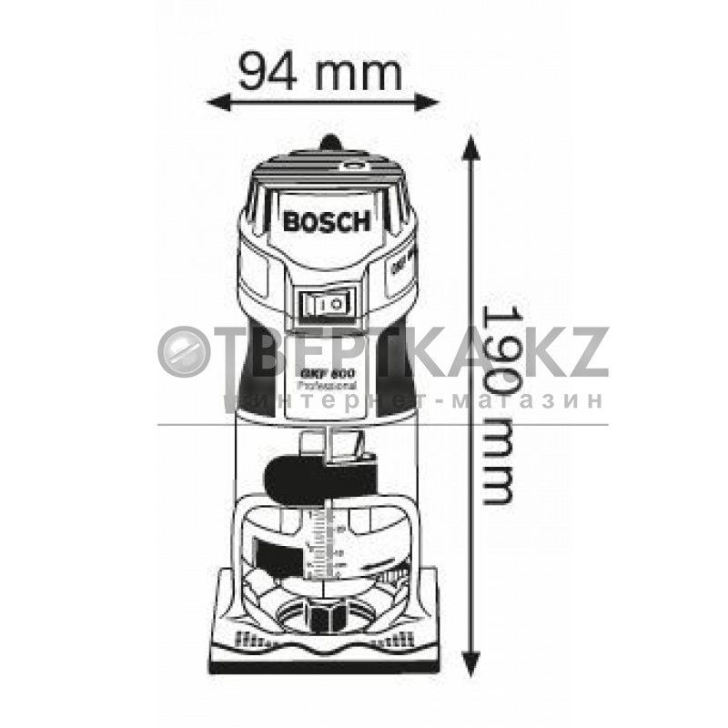 Кромочный фрезер Bosch GKF 600 Professional 060160A101 - фото 5 - id-p108586940