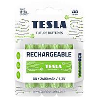 Батарейка TESLA AA GREEN+RECHARGEABLE аккумуляторная (HR6/BLISTER FOIL 4PCS) 1099137209