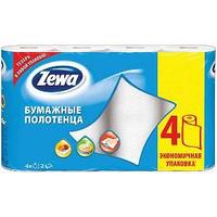 Бумажное полотенце, Zewa, двухслойные, 4 рул в упак