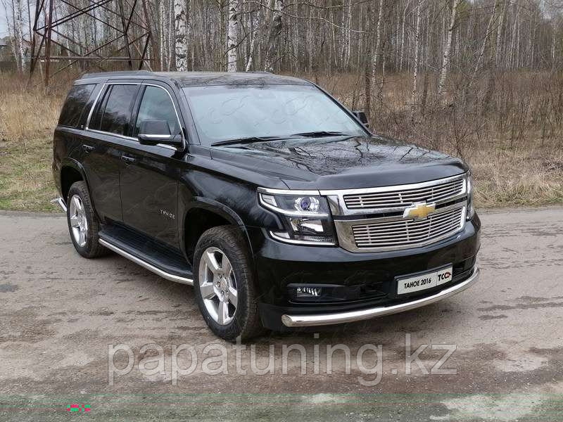 Защита передняя нижняя 76,1 мм ТСС для Chevrolet Tahoe 2012-2015, фото 1