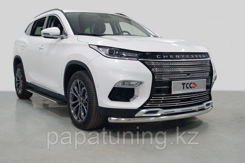 Защита передняя нижняя 60,3 мм ТСС для Cheryexeed TXL 2020-2021