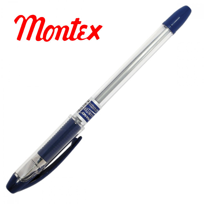 Ручка шариковая синяя Montex Maxi Writewell - фото 1 - id-p108599417