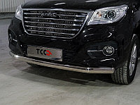 Защита передняя нижняя (овальная) 75х42 мм ТСС для Haval H9 2017-2024