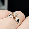 Золотое кольцо с бриллиантами 0.52 Сt  VS1/N  VG - Cut 17 размер, фото 9