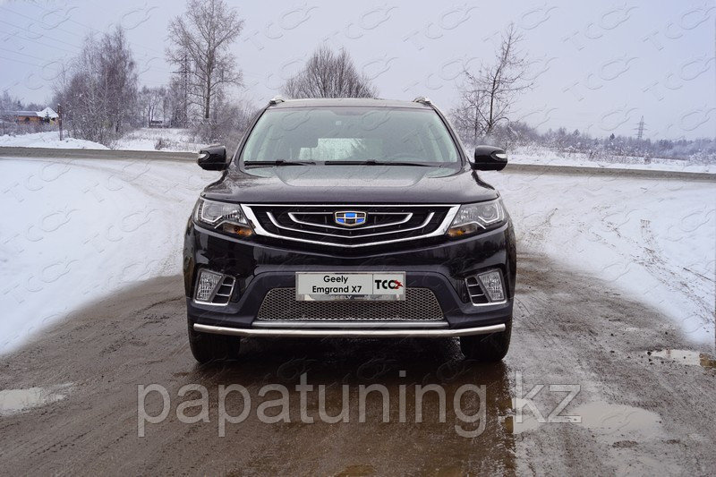 Защита передняя нижняя 42,4 мм ТСС для Geely Emgrand X7 2018-