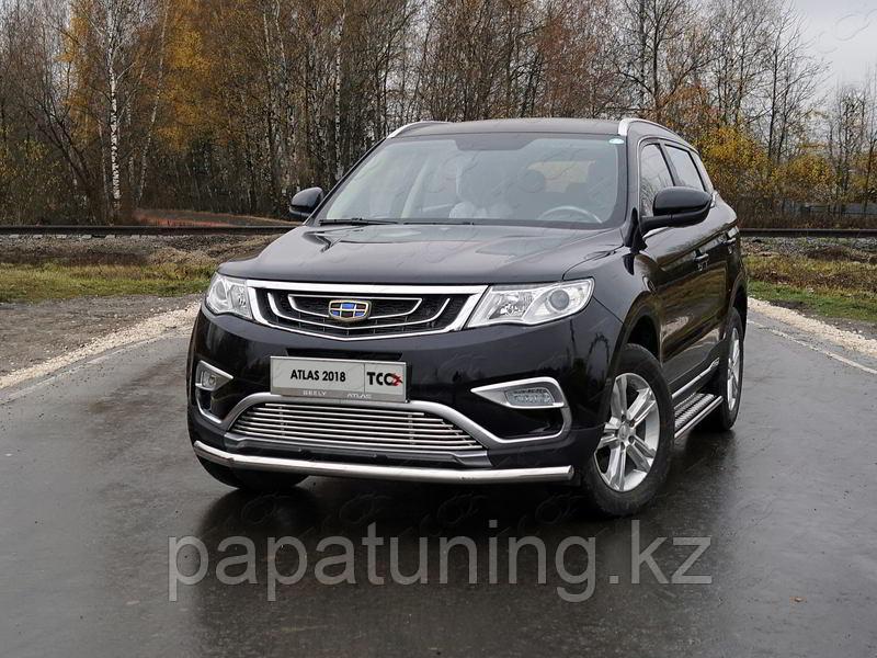 Защита передняя нижняя 60,3 мм ТСС для Geely Atlas 2018-