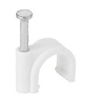 Скоба для кабеля круглая 3мм, уп.100 штук