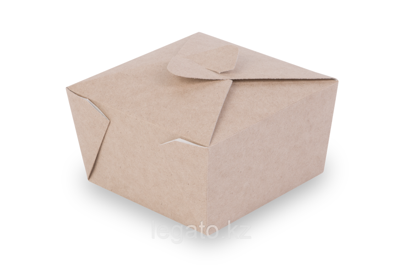 Ланч-Бокс ECO FOLD BOX 600мл Крафт 450шт/кор - фото 2 - id-p57861634