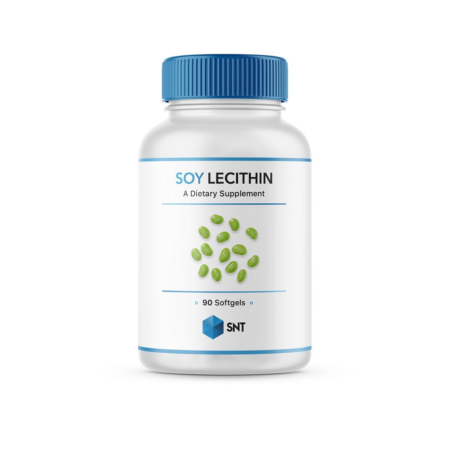 Бад Soy Lecithin 1200 mg, 90 softgels, SNT