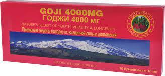 Эликсир ягоды годжи 4000 мг (goji 4000 mg) природные секреты молодости, долголетия, жизненной силы.