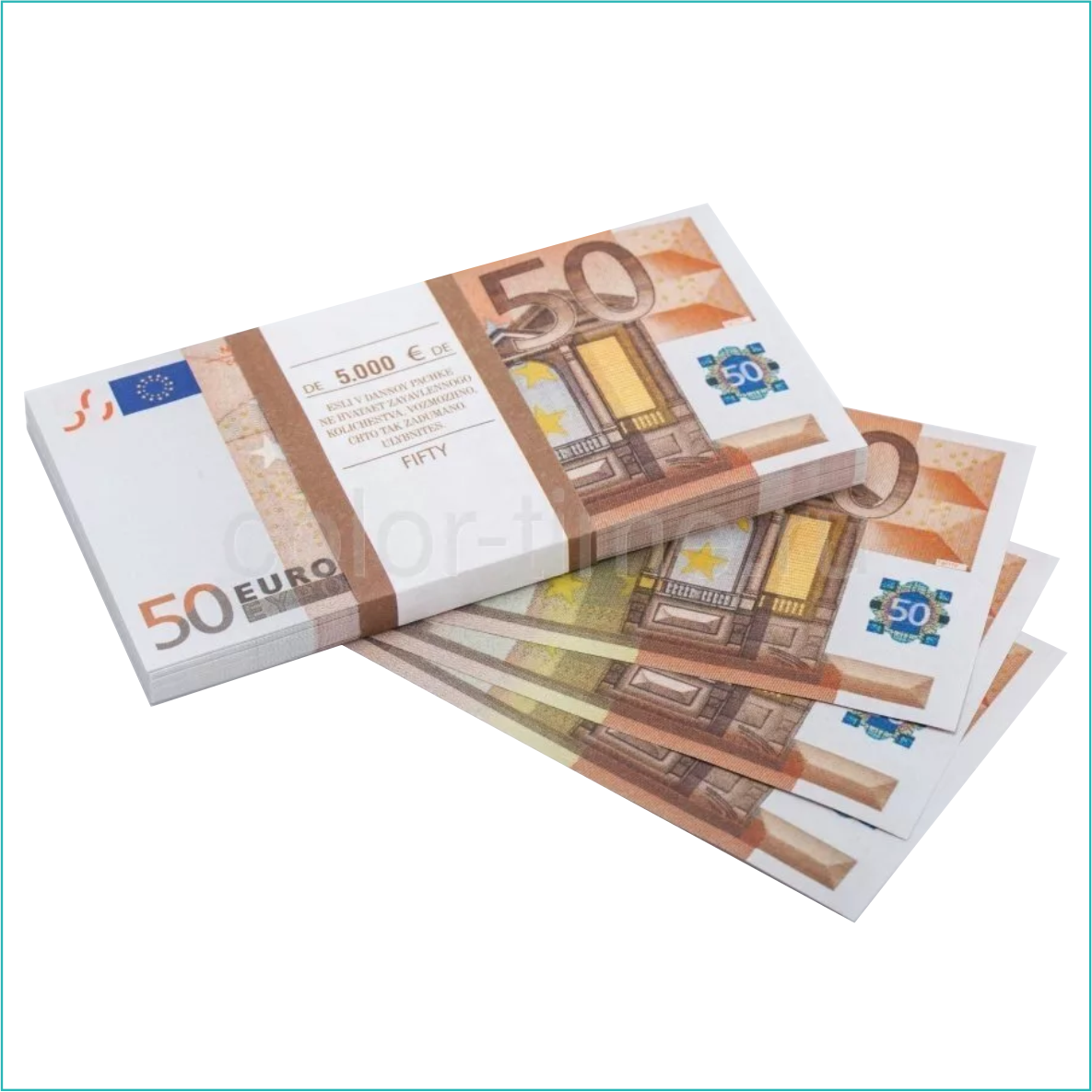 Сувенирные купюры 50 евро (пачка)