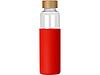 Бутылка для воды стеклянная Refine, в чехле, 550 мл, красный, фото 2