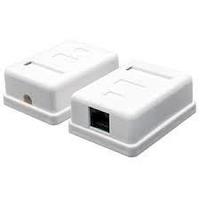 Розетка ATcom 1 порт RJ45 UTP Cat.6 накладная White AT0251