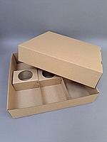 Коробка из микрогофры размер 30*29*7 с вставками