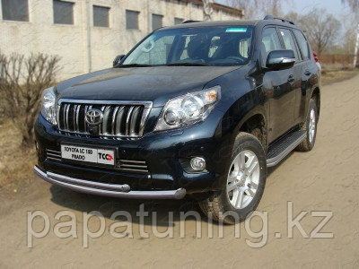 Защита передняя нижняя 76,1/50,8 мм ТСС для Toyota Land Cruiser 150 Prado 2009-2013