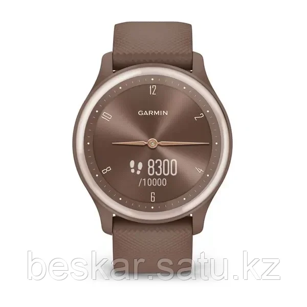 Гибридные смарт-часы VIVOMOVE SPORT Cocoa Case and Silicone Band with Peach Gold Accents - фото 3 - id-p108610098