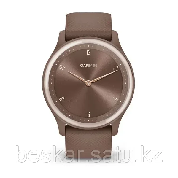 Гибридные смарт-часы VIVOMOVE SPORT Cocoa Case and Silicone Band with Peach Gold Accents - фото 6 - id-p108610098