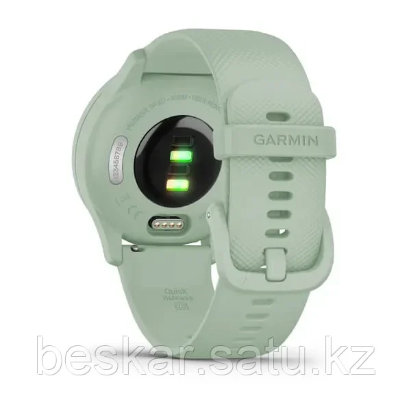 Гибридные смарт-часы VIVOMOVE SPORT Cool Mint Case and Silicone Band with Silver Accents - фото 2 - id-p108610099