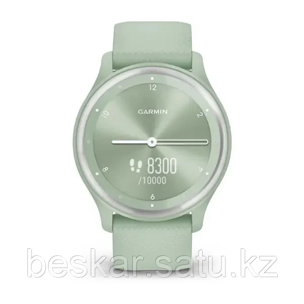 Гибридные смарт-часы VIVOMOVE SPORT Cool Mint Case and Silicone Band with Silver Accents - фото 3 - id-p108610099