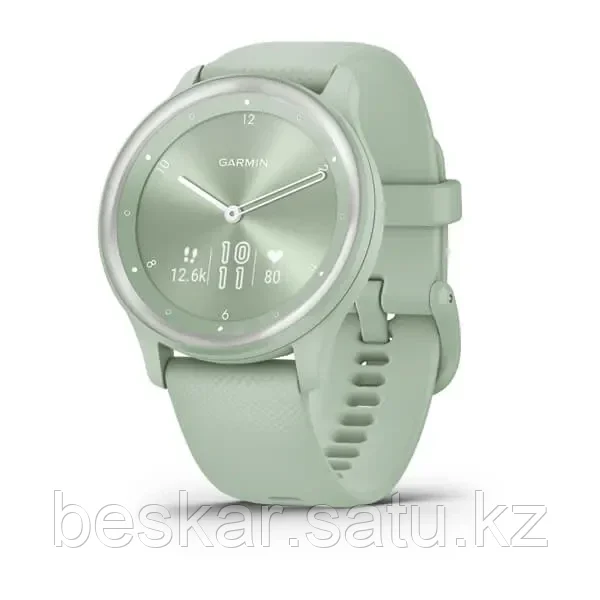 Гибридные смарт-часы VIVOMOVE SPORT Cool Mint Case and Silicone Band with Silver Accents - фото 4 - id-p108610099