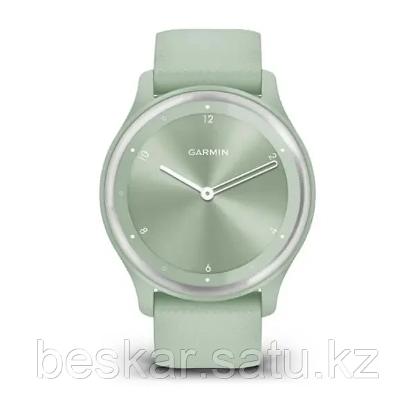Гибридные смарт-часы VIVOMOVE SPORT Cool Mint Case and Silicone Band with Silver Accents - фото 5 - id-p108610099