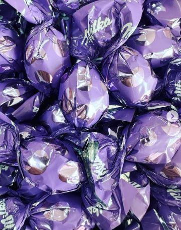 Шоколадные конфеты MILKA  ФИОЛЕТОВЫЕ 1кг