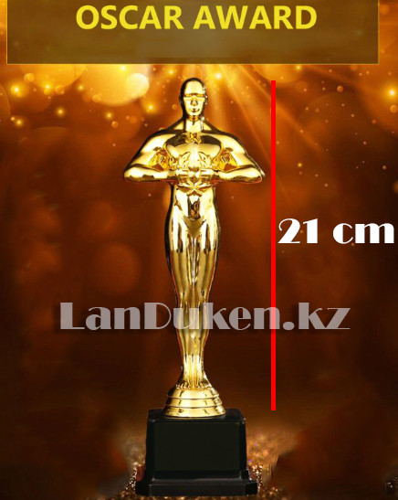 Фигура сувенирная Оскар с квадратной подставкой большая (21 см) с возможностью гравировки