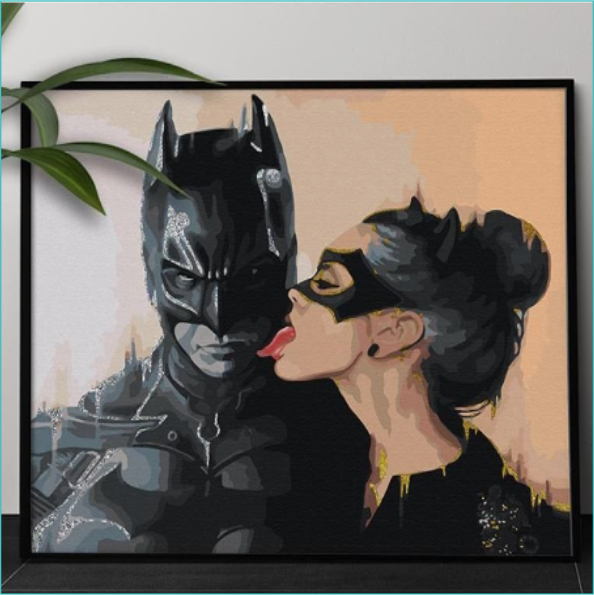 Картина по номерам "Бэтмен и Женщина-кошка" (DC) (40х50) - фото 2 - id-p108610948